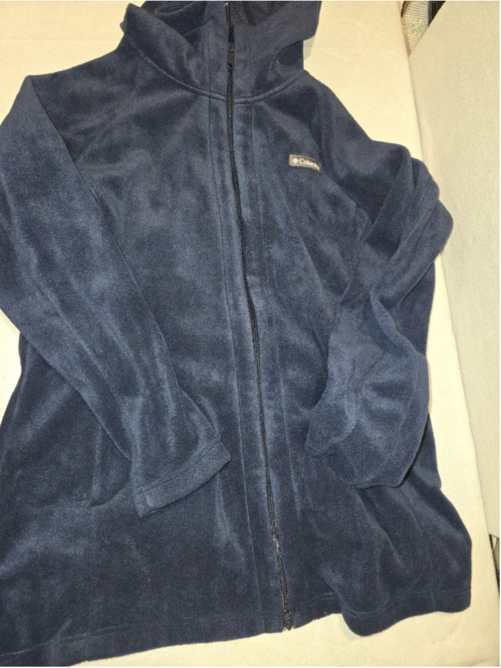 Womens Columbia Fleece jacket with hood size 1x